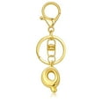 thumbnail image 2 of Hearth & Gear Custom Letter Keychain Key Ring For Initial Charm With Sturdy Metal Loop And Easy To Find Design For And Luggage, 2 of 5