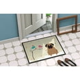 thumbnail image 2 of Christmas Presents between Friends Pug Brown Door Mat, 2 of 2