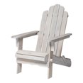 thumbnail image 1 of Chaise Adirondack en bois de patio - Délavage blanc, 1 of 5