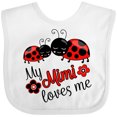 thumbnail image 3 of Inktastic My Mimi Loves Me with Cute Ladybugs Boys or Girls Baby Bib, 3 of 4