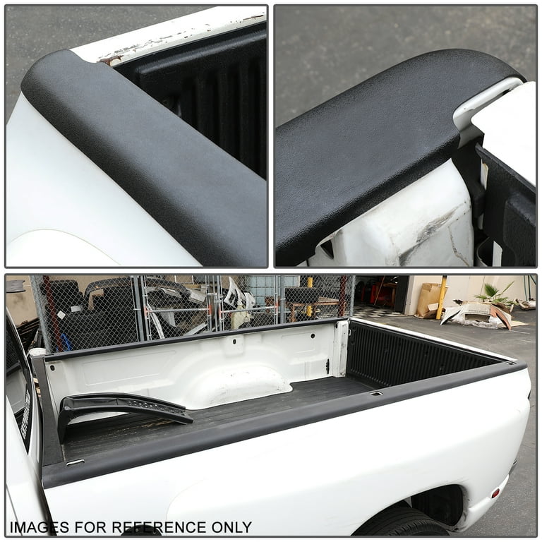 DNA Motoring Black Bed Rail Caps For 2007-2015 Chevy Silverado 6.5ft Bed