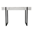 thumbnail image 2 of Meubles SEI Rangley Bureau Moderne en Noir avec Faux Marbre Blanc, 2 of 3
