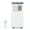 White+Grey, variant on 8,000 BTU Portable Air Conditioner - 3-In-1 Cooling, Dehumidifier & Fan, Cools Up to 350 Sq. Ft., 24-Hour Timer, Remote Control, White+Black