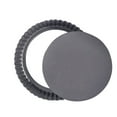 thumbnail image 1 of Quiche Pan Removable Bottom Non Stick Cake Mould Carbon Steel Bakeware Kits Baking Accessory Kitchen Supplies Cooking Tools Thickened 10 inch, 1 of 8