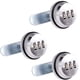thumbnail image 1 of Combinación de leva - Cerradura de seguridad de aleación de zinc con perno de 2 cm Código Mot Cromo brillante para gabinete de gabinete (3 productos) Plata JAMW Sencillez, 1 of 5