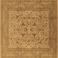 thumbnail image 1 of Ahgly Company Indoor Square Oriental Brown Industrial Area Rugs, 6' Square, 1 of 4