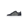 thumbnail image 3 of Christian Louboutin Rantulow Sneakers In Blue Leather Fabric Details Black (Men's), 3 of 5