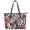Abstract Zebra Pattern Design, variant on Uourmeti Butterfly Tote Bag for Work, PU Leather Handbag with Portable Large Capacity Saddle Handbag