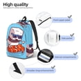 thumbnail image 5 of Easygd Sushi Salmon Surfing Canvas Backpack: Stylish, Lightweight, and Versatile with Large Capacity and Adjustable Straps –, 5 of 7