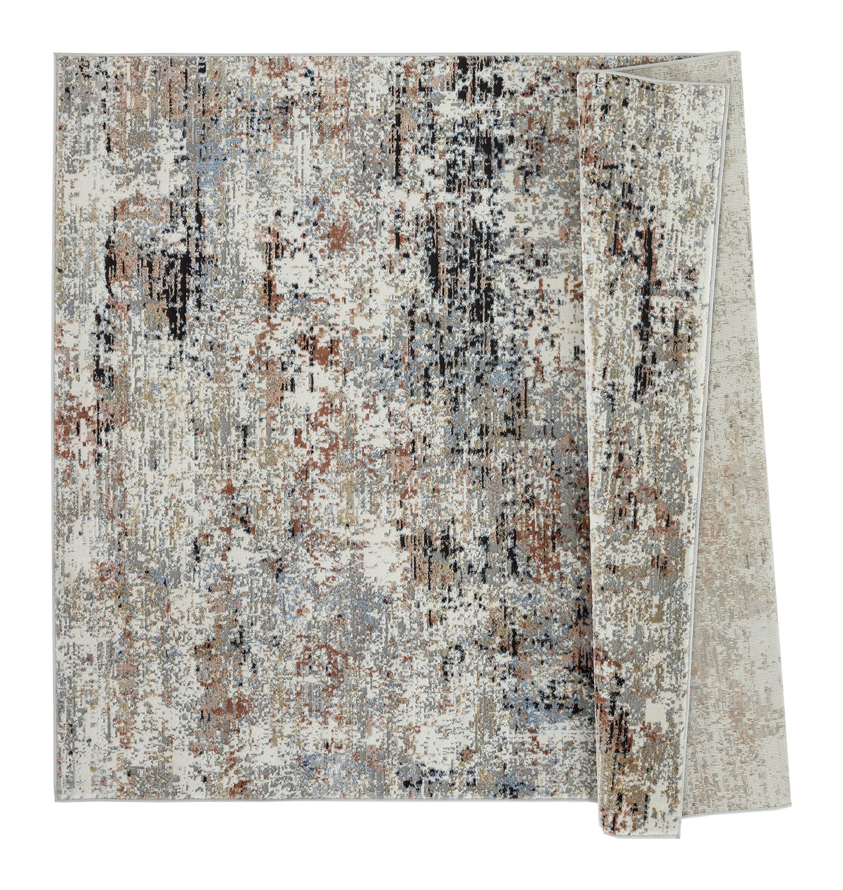 United Weavers Hyperion Enceladus Transitional Abstract Area Rug, Crimson, 5'3" x 7'2"