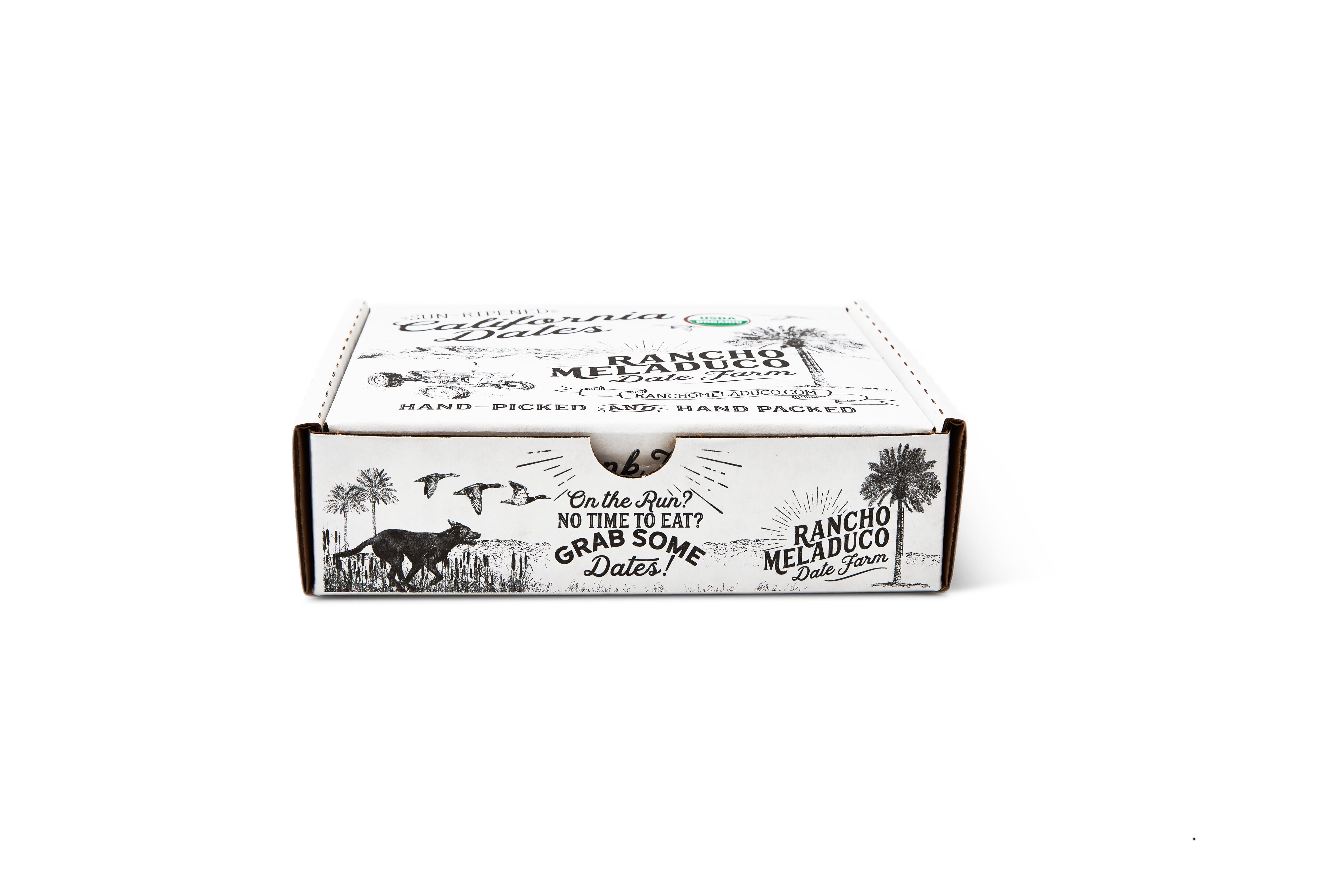 Rancho Meladuco Date Farm Organic Medjool Dates, Whole Un-Pitted, 2 lb. Box