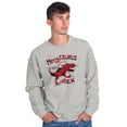 thumbnail image 5 of Ninjasaurus Rex Tyrannosaurus Turtle Men's Crewneck Sweatshirt Brisco Brands L, 5 of 5