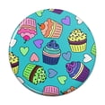 thumbnail image 1 of Colorful Cupcakes Pattern Pinback Button Pin, 1 of 4