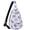 Black Leaves, variant on Anti-water Chest Bag Ramage Crossbody Sling Bag For Women