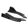 thumbnail image 2 of Rear Bumper Lip Splitter Universal Car Side Fins Body Lip Spoiler Chin Skirt Protector Rear Bumper Lip Diffuser Splitter Canard Protector Black, 2 of 7