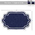 thumbnail image 3 of Home Weavers Allure Collection 100% Cotton Bath Rug 21"x34", Soft & Absorbent Bathroom Rug, Non-Slip Backing, Quick Dry, Machine Washable Bath Mat for Floor, Shower & Tub, Navy, 3 of 9