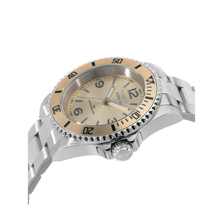 Invicta 49347 Pro Diver Silver Gold Face - Walmart.com