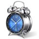 thumbnail image 2 of Reloj despertador ruidoso TANGJMXG para adultos 4 pulgadas Sin tictac con luz de fondo campana doble azul, 2 of 4