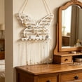 thumbnail image 4 of Butterfly Shaped Wall Mounted Jewelry Organizer, Decorative Metal Display Rack, Hanging Storage for Necklaces, Earrings, Bracelets, Elegant Home Decor, 4 of 6