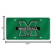 thumbnail image 6 of Marshall University Thundering Herd Green Mirrored Laser Cut License Plate Laser Tag, 6 of 8