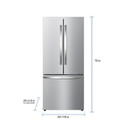 Kenmore 17.5 Cu. ft. Capacity Counter-Depth French Door Refrigerator and Freezer with Ice Maker, Stainless Steel