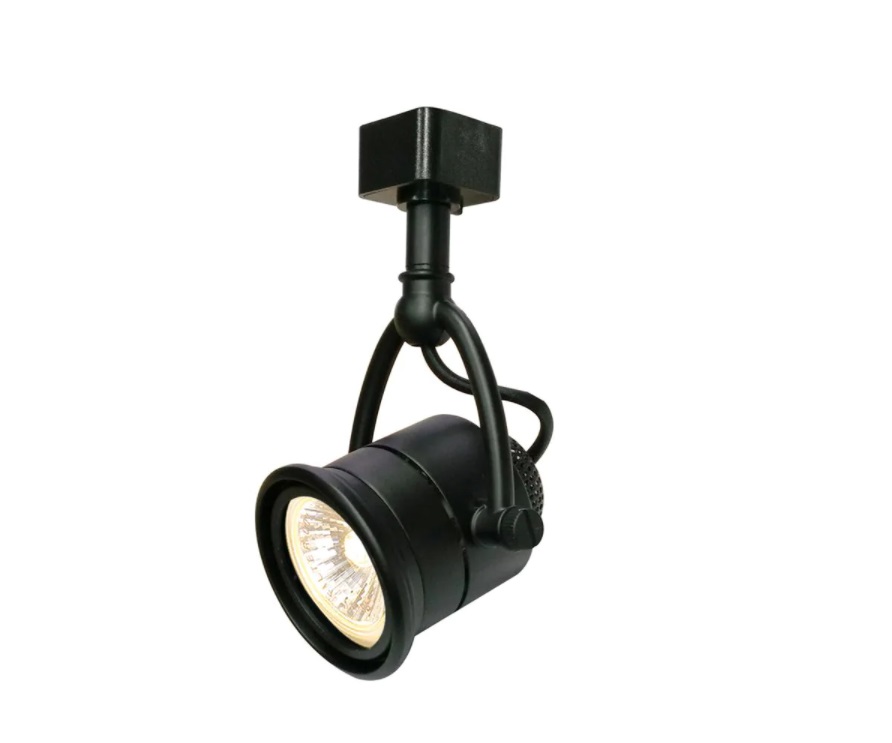 Hampton Bay 1Light Retro Black Linear Track Lighting Head