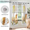 thumbnail image 3 of Yayeee Window Curtains Set of 2 for Living Room Light Filtering 63"x52", Hops Flowers, 3 of 7