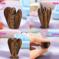 thumbnail image 3 of Angel Figurine Gemstones, 1.5 Inch Opal Stone Guardian Angel Figure, Healing Crystals Gemstones, Reiki Angel Gifts For Desk Decoration, 3 of 5