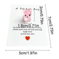 thumbnail image 3 of Eespoir Cute Resin Pocket Card, Small Doggy Series Decorative Gift, Miniature Figurine Card for Collectors, Thank You Notes, and Small Gift Presentation, 3 of 6