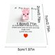 thumbnail image 3 of Bonita Tarjeta de Bolsillo de Resina con Forma de Perrito Pequeño, Tarjeta de Regalo Decorativa., 3 of 6