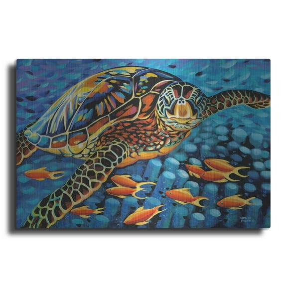 Luxe Metal Art 'Cruising Along I' by Carolee Vitaletti Metal Wall Art, 24"x16"