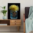 thumbnail image 5 of Yellow Chrysanthemum Canvas Wall Art, Decor for Living Room Bedroom Office Dining Room Hotel Entryway, 5 of 8