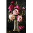 thumbnail image 2 of Perminova, Elena 16x24 Gold Ornate Wood Framed with Double Matting Museum Art Print Titled - Peonies in Vase, 2 of 4