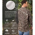 thumbnail image 4 of Realtree Men's Button Down Long Sleeve Shirt – Original  Camo – Comfortable & Durable Outdoor Wear | Size 4X, 4 of 13
