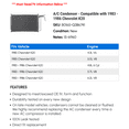 thumbnail image 2 of A/C Condenser - Compatible with 1983 - 1986 Chevy K20 1984 1985, 2 of 2