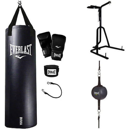 3 station punching bag stand