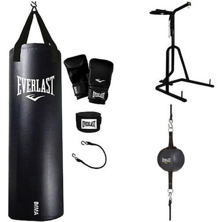 Everlast 3 Station Heavy Bag Stand with MMA Kit, Speedbag and Striking Bag Value (Best Striking Martial Art)