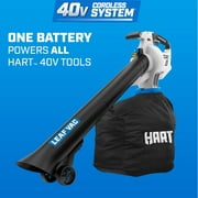 HART 40-Volt Battery-Powered Leaf Vacuum Kit, (1) 4.0Ah Lithium-Ion Battery
