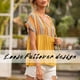 thumbnail image 4 of Camiseta de mujer Étnico Manga corta Hueco con cordones Verano Casual Top, Amarillo, M sidaley  AP001227-06, 4 of 7