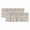Khaki, variant on Farmhouse Brown Valances for Windows, Vintage Flower Leaf Botanical Plant Light Filtering Kitchen Curtains, Rod Pocket Window Valance Curtains for Living Room Bedroom, 42" W x 12" L, 2 Panels