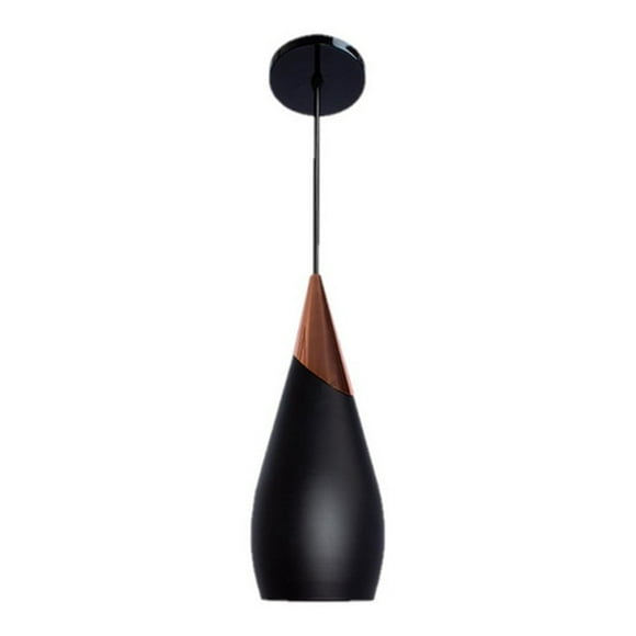 Lámpara Luminario 3pzas Colgante Metal Negro Interior Maxxi