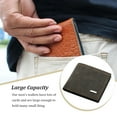 thumbnail image 4 of Business Men Wallets PU Leather Short Design Card Holder Zipper Purse Coin Phone Photo Soft Bag Large Capacity Black, 4 of 10