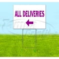 thumbnail image 1 of All Deliveries Left (18" x 24") Yard Sign, Includes Metal Step Stake, 1 of 6