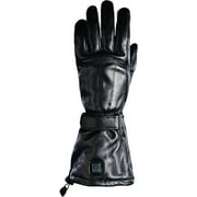 Angle View: EVS 12V Mens All Leather Gloves Black XXL