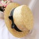 thumbnail image 3 of Worallymy sombreros de paja de verano para niñas Top de cúpula cintas de paja para bebés y niños sombrero de playa gorra transpirable para vacaciones en Panamá Worallymy JD735801135, 3 of 6