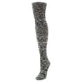 thumbnail image 3 of MeMoi Women's Slub Cable Knit Over The Knee Socks - Womens - Female, One Size, Black, 3 of 4