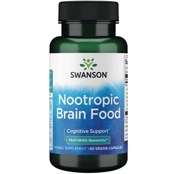 Swanson Nootropic Brain Food - Featuring Neumentix 450 mg 60 Veg Caps