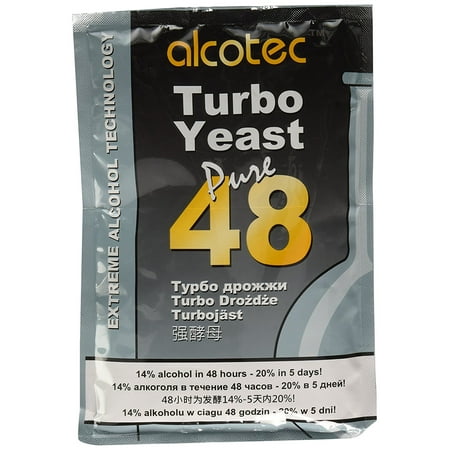 Recipes Yeast Breads - 48 Hour Turbo Yeast, 135g (4 Packs), Dual recipe turbo yeast By Alcotec Ship from US