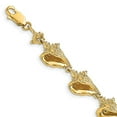 thumbnail image 5 of 14k Yellow Gold 3D Conch Shell Link Bracelet, 5 of 7