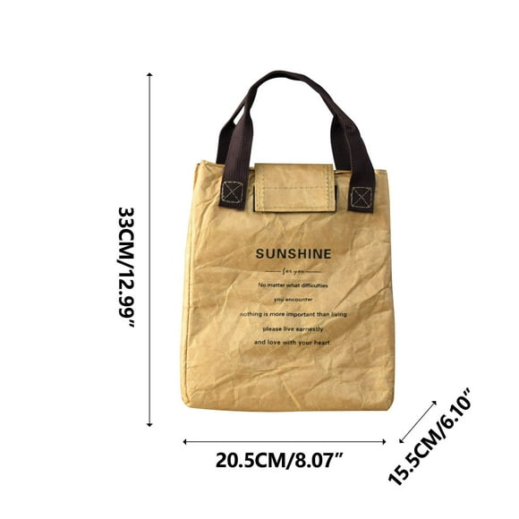 Rbaofujie Bento Lunch Bag Stylish Paper Lunch Box Bag Insulated with Aluminum Foil for Optimal Temperature Control Ideal for Packing Lunches Boys Lunch Bag